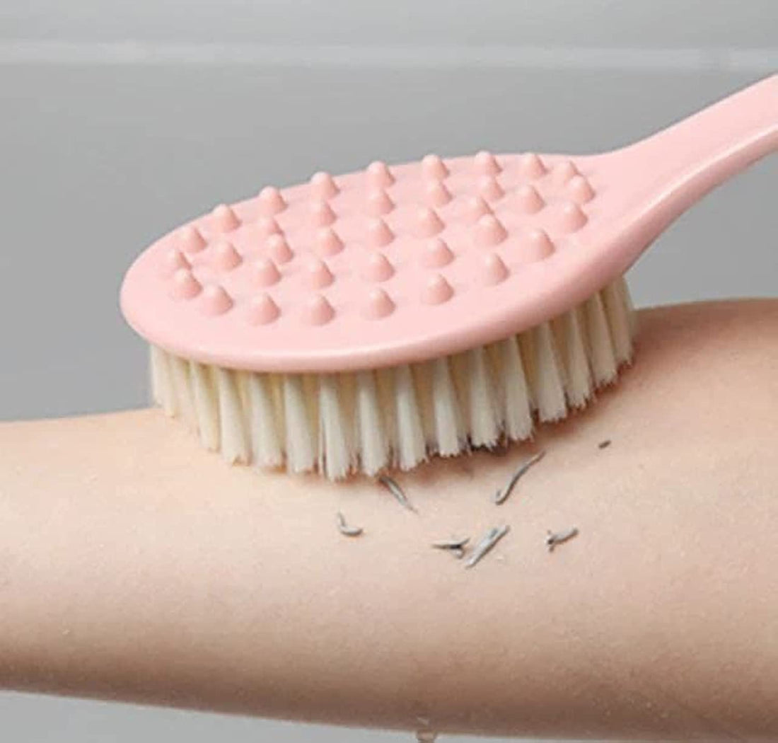 Bath and Massage Brush 6 in 1 Body Body Brush for Body Cleaning Especially Hard to reach Loofah Regular Face Body Massage