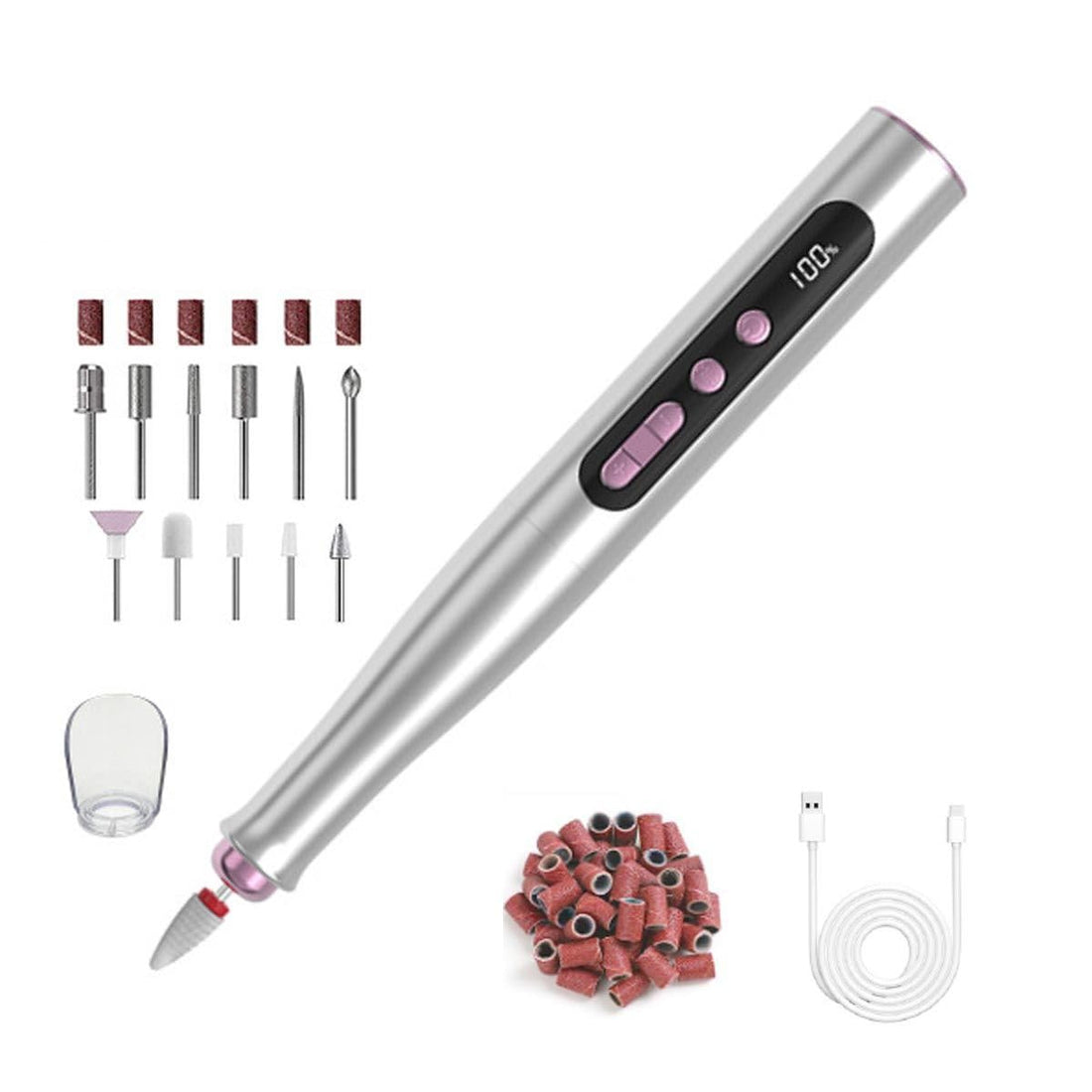 GQ 13 in 1 Nail File Kit Cordless Electric Nail Drill Machine