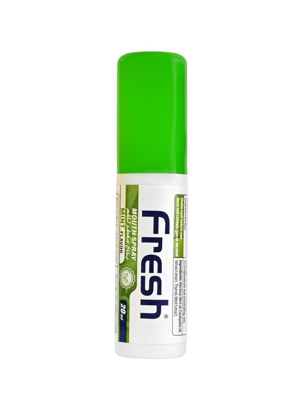 Fresh® Fresh Mouth Spray Mint Flavor, Alcohol Free, Natural Ingredients, 20 ml