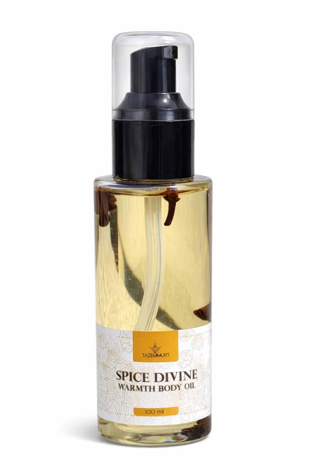 TAZEMMURT Spice Divine Warmth Body Oil, 100 ml - Spiced Aromatic Body Oil for Soft, Nourished Skin - Warm Scent Massage & Daily Moisturizing Oil