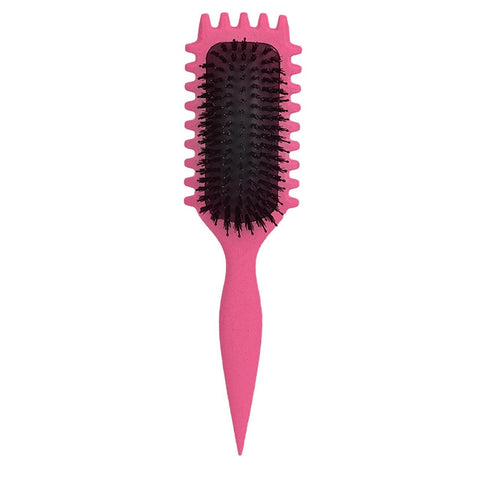 Twista Curl Defining Brush - Detangling and Styling Brush for Women & Men, Defines Curls 2A to 4C & Reduces Frizz, Perfect for Wet & Dry Hair (Random Color)