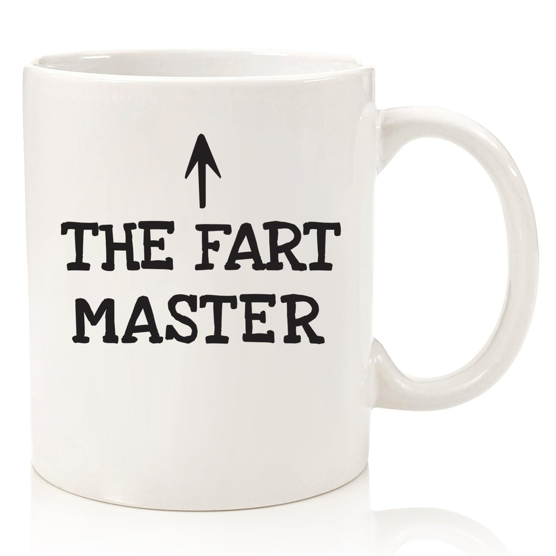 The Fart Master Funny Coffee Mug - Best Gag Birthday Gifts for Men, Dad, Women - Unique Dad Gift Idea from Son, Daughter, Wife - Top Bday Present for Husband, Brother, Man, Him - Fun Novelty Cup