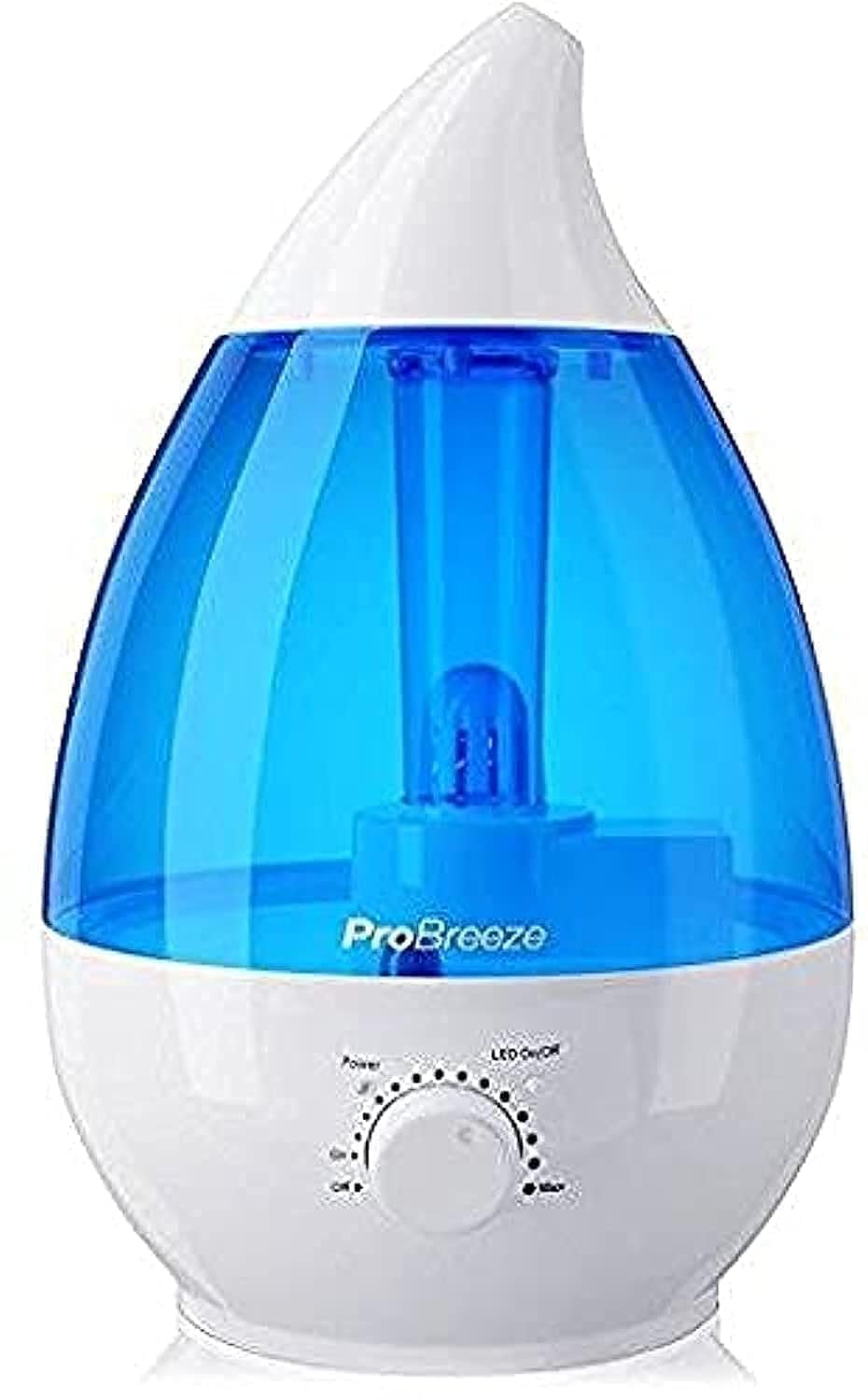 Pro Breeze Electric Humidifier with Musk Scent (2.4L, Blue)
