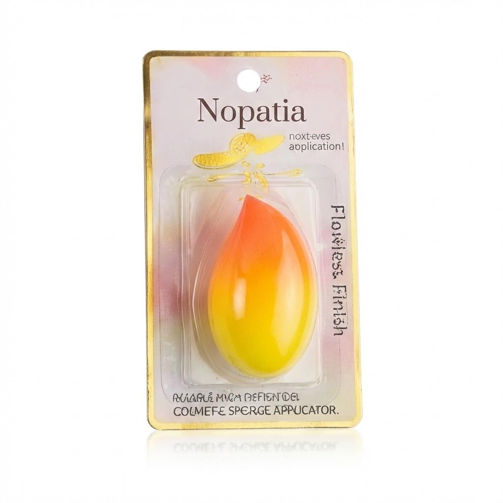 Nopatia Professional Blender Sponge for Blending Makeup Foundation and Concealer with High Precision, Perfect Finish, Reusable Soft Powder for Professional Magical Results (Shape 13)