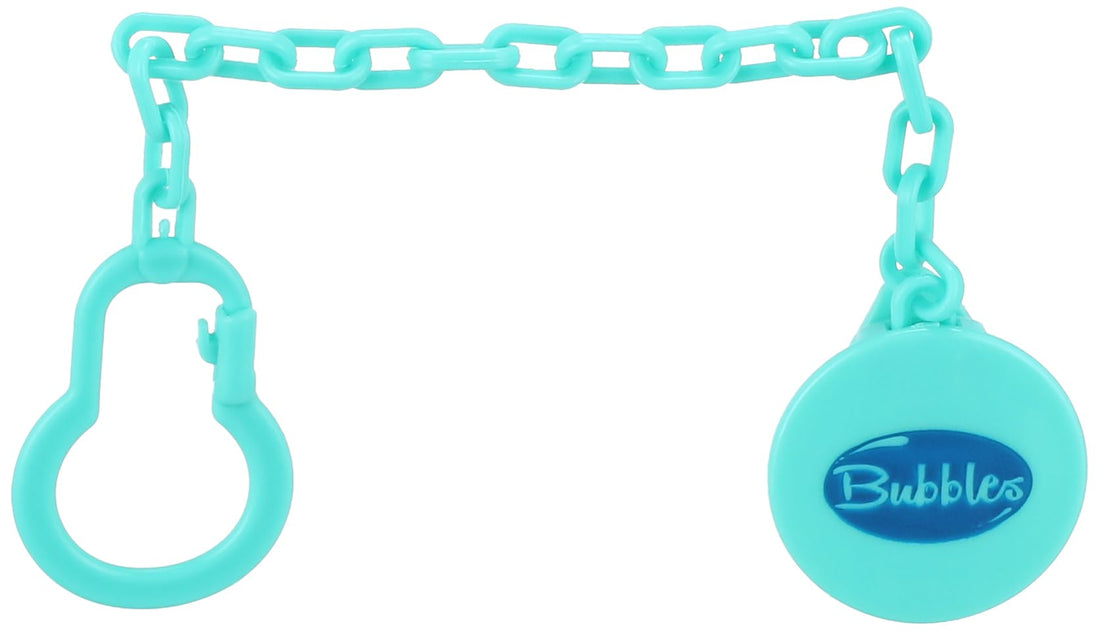 Bubbles pacifier chain green
