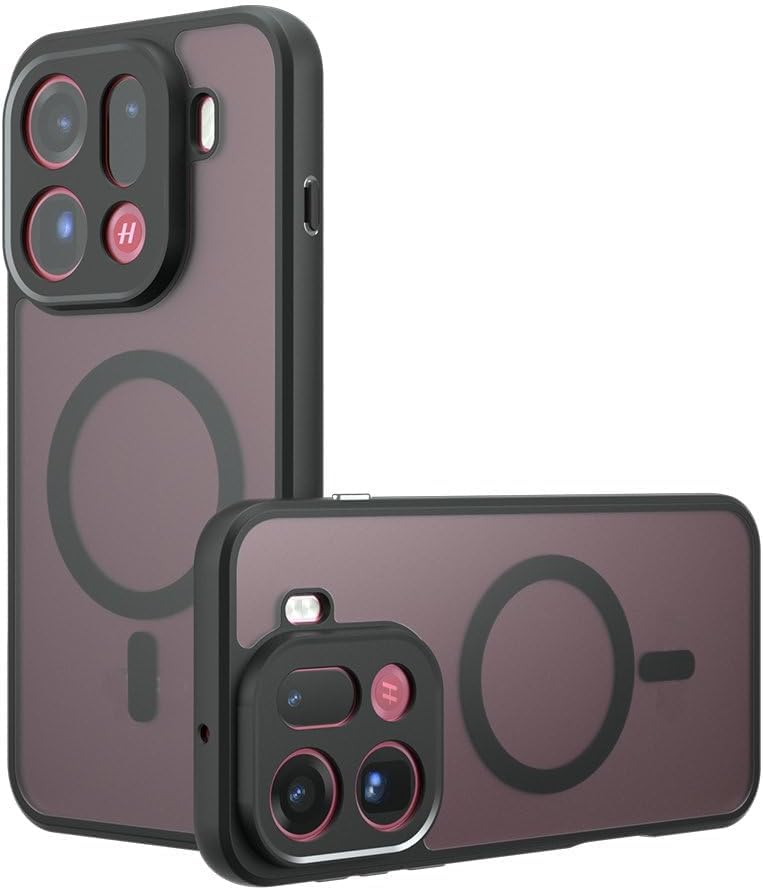 GQ for Oppo Find X9 Pro 5G Magnetic Phone Case| Mag-Safe Compatible | N52 Magnetic Core with 38 Magnetic Points | Shockproof TPU Bezel + PC Back | Translucent Matte Black