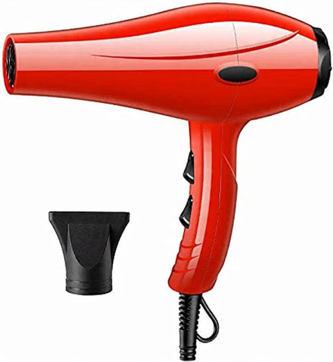 Hair Dryer with Concentrator Nozzle, Red