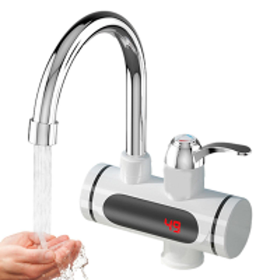 Instant Hot Water Tap - Hot Water Tap for Sink, Tap with Instant Hot and Cold Water Dispenser, Tap with Digital Display, Tankless Tap for the