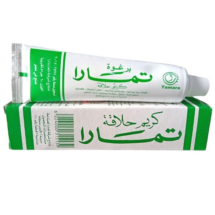 Tamara Men's Shaving Cream, 30 g, Moisturizing Cream, Green and White