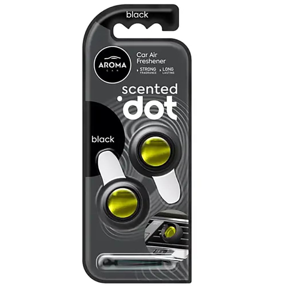 Aroma Car Scented Dot: Double Black Elegance