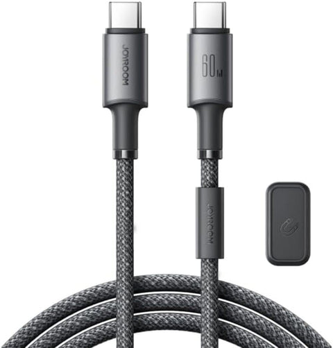 Joyroom S-A50 Unlimited Series 60W Type-C to Type-C Fast Charging Data Cable, 1.2 m Length, Dark Gray