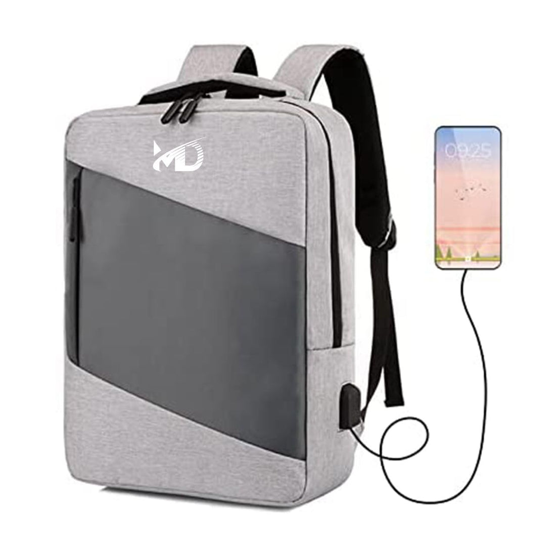 Classic Laptop Backpack for Men Women Large Travel School Bag Professional Waterproof with USB Charging Port