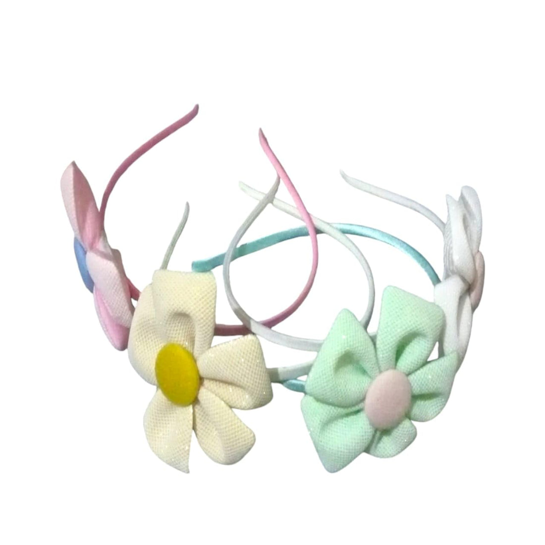 Pastel Fabric Flower Headband, Hair Accessories for Girls, Daisy Design (multicolor, 1)