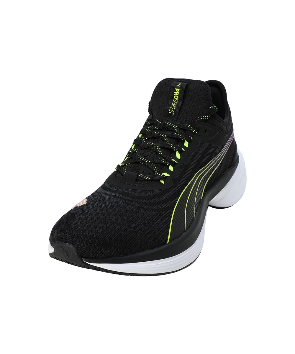 PUMA Unisex Conduct Pro Black-Yellow Alert Ankle Boot