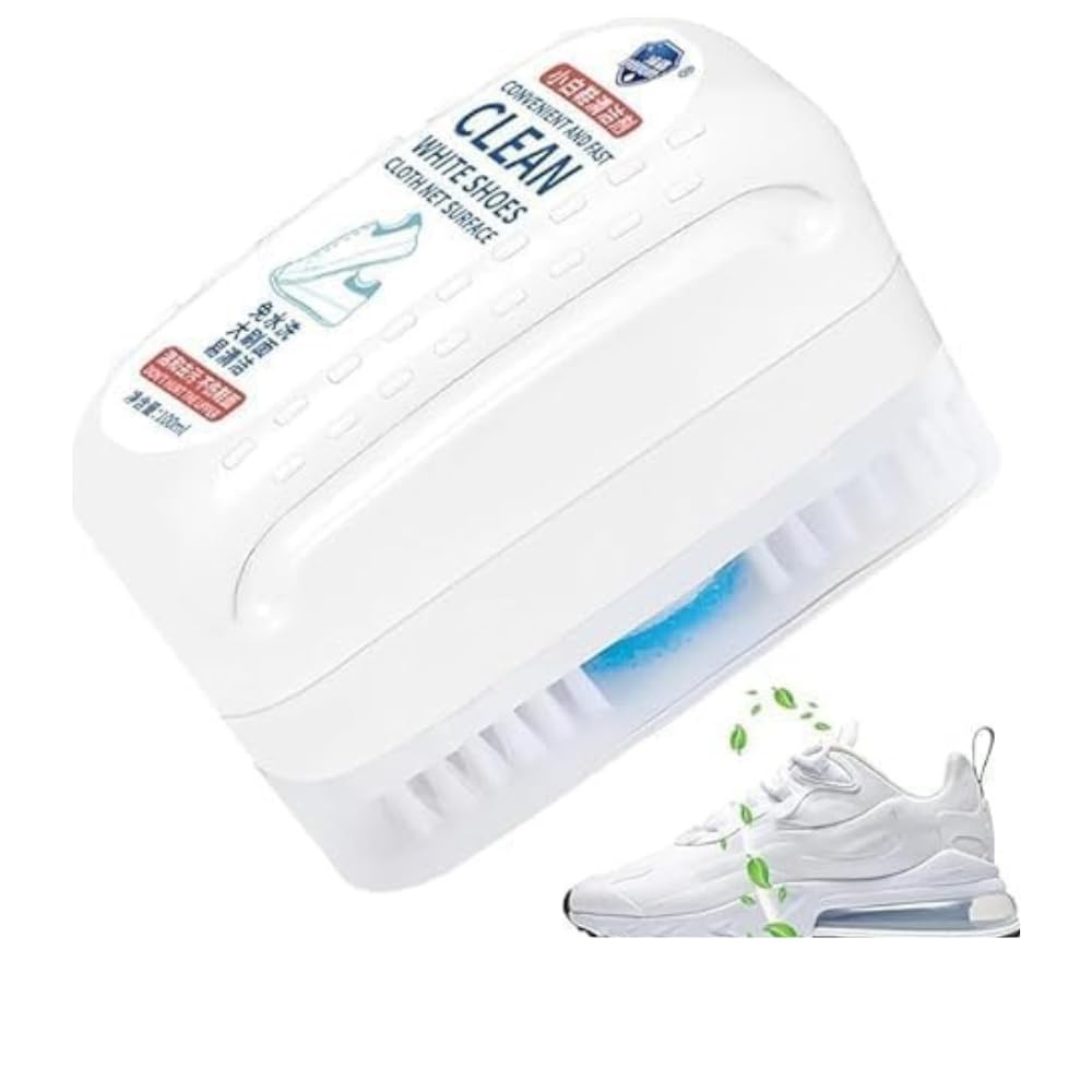 HAPPY HOME White Shooz Cleaning Brush with Cleaning Liquid