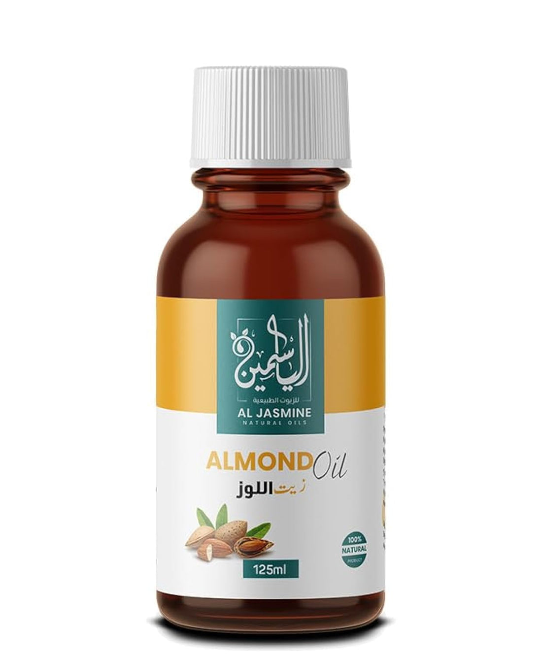 AL JASMINE NATURAL OILS & Herbs Premium Almond -100% Pure, Ultimate All-in-One Hypoallergenic Beauty Wonder | Delivering Healing | Infused with Vitamin E, Ideal for Face, Body & Hair