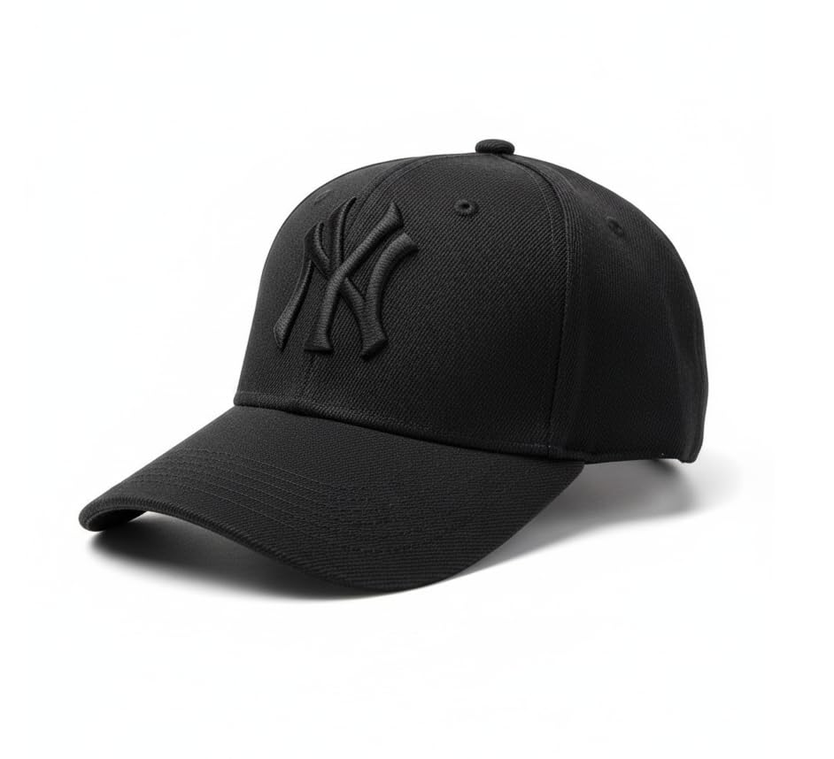 NY Embroidered Baseball Cap Comfortable Long Wear | 65% Cotton + 35% Polyester or 100% Polyester | Excellent Breathability & Perfect Sun Solution | Farida Stores