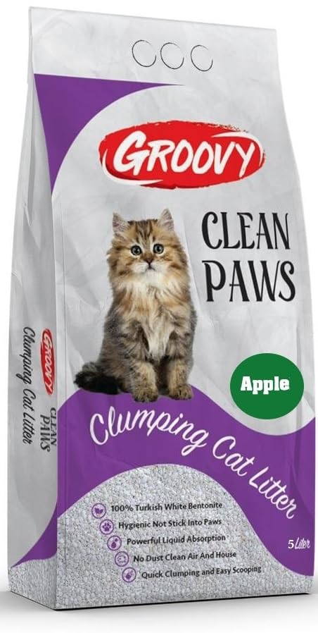 Groovy Clumping Cat Litter 5L (Apple)