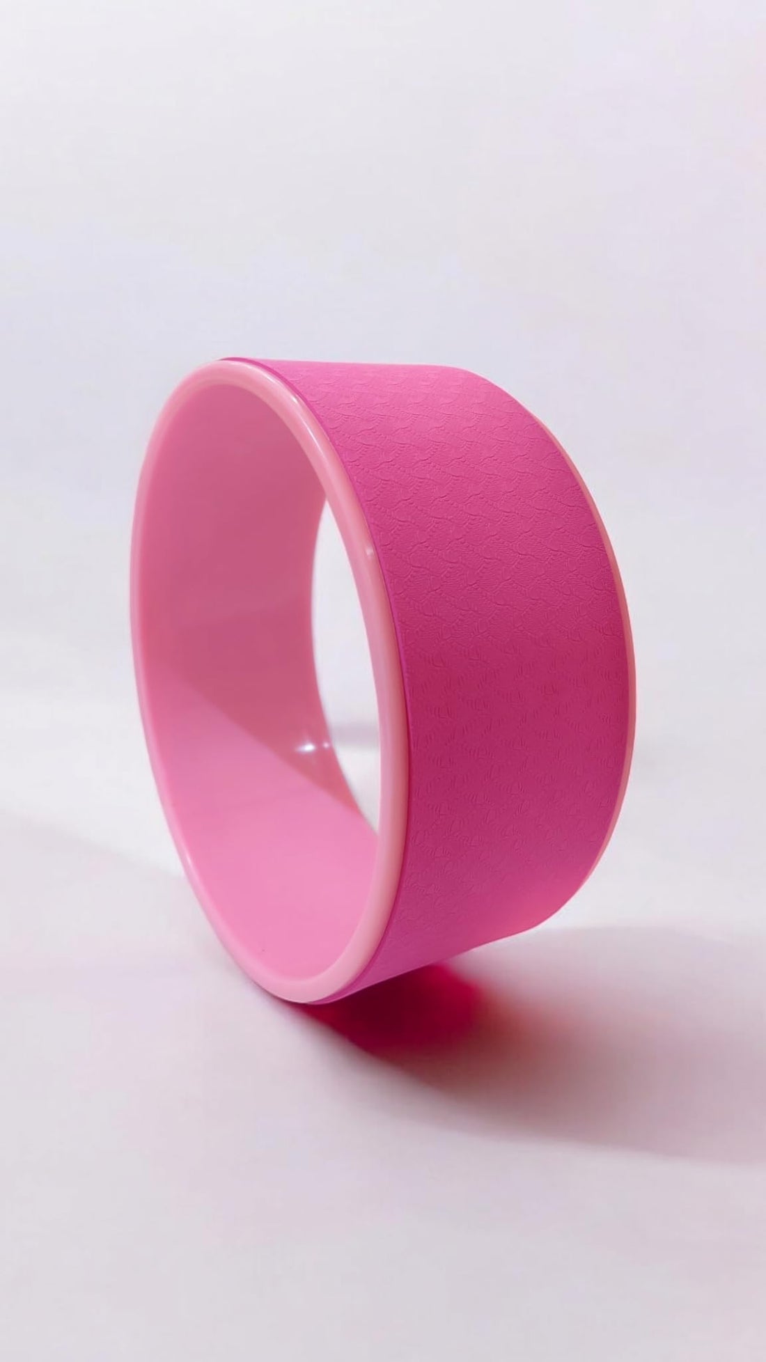 Yoga Circles Pilates Professional Waist Shape Bodybuilding Gym Workout Yoga Wheel Back Training Tool For Fitness - Fuchsia * Pink