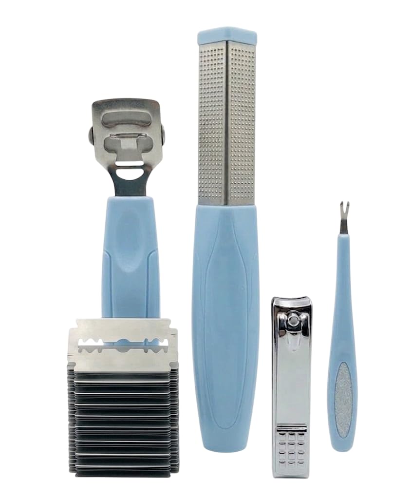 5pcs in 1 Set Professional Pedicure Kit Dead Skin Remover Stainless Steel -Callus remover, callus remover, callus remover, callus remover, callus file, foot care, pedicure set, professional, 5 in 1
