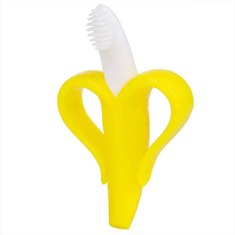 Banana Silicone Teether with Toothbrush