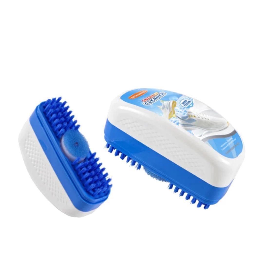 White Shoe Cleaner & Bleach, Cleaning Cream with Brush, 100 ml, Restores the Bright Whiteness of Sneakers