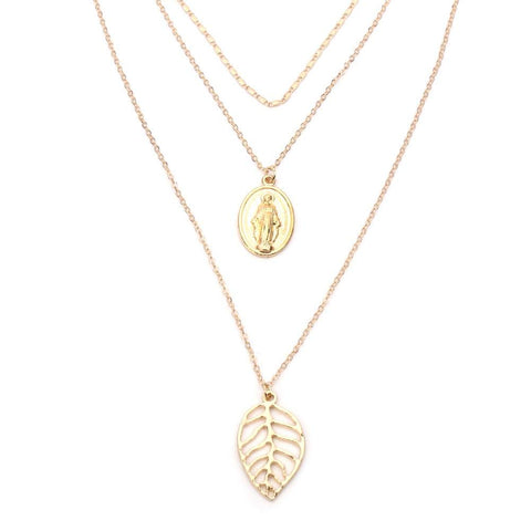 Necklace The Virgin Mary - Gold Plated