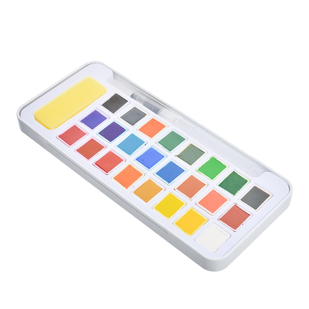 Water color set, iron plate, 24 colors. NO: HS-121_B7130-24