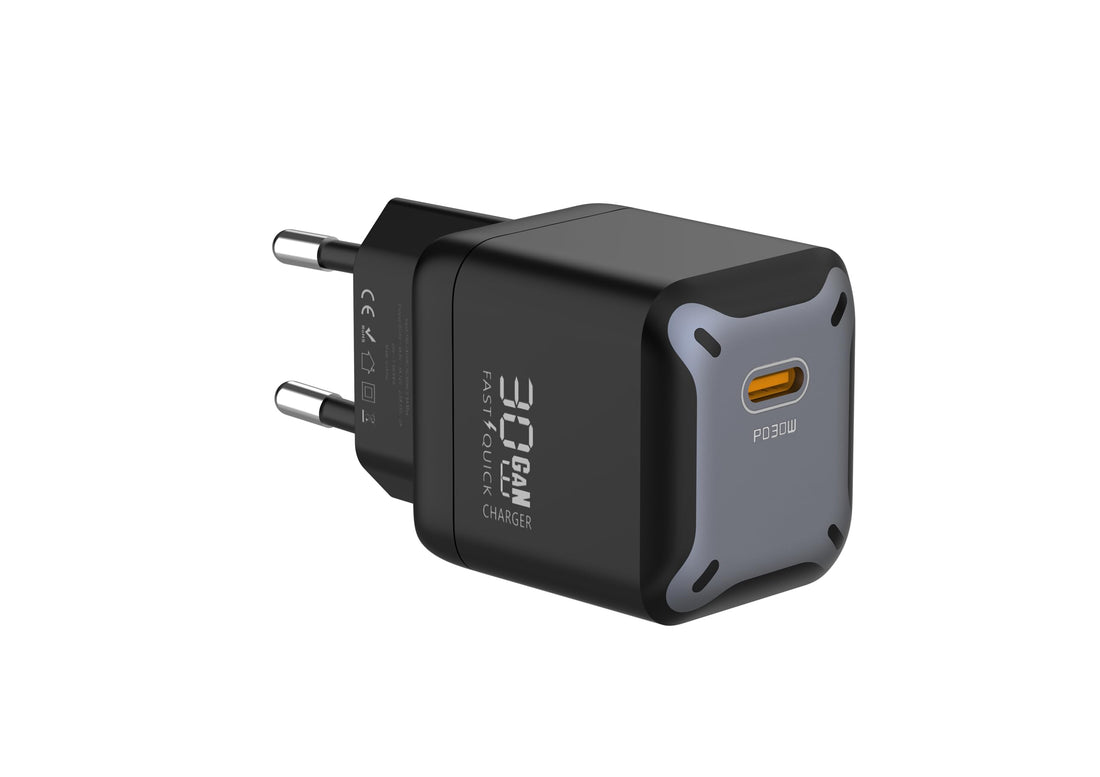 G-Power GP-C42 Charger (30W) Compatible with iPhones, MacBook Air, Samsung Galaxy S series, Google Pixel phones and tablets - Black