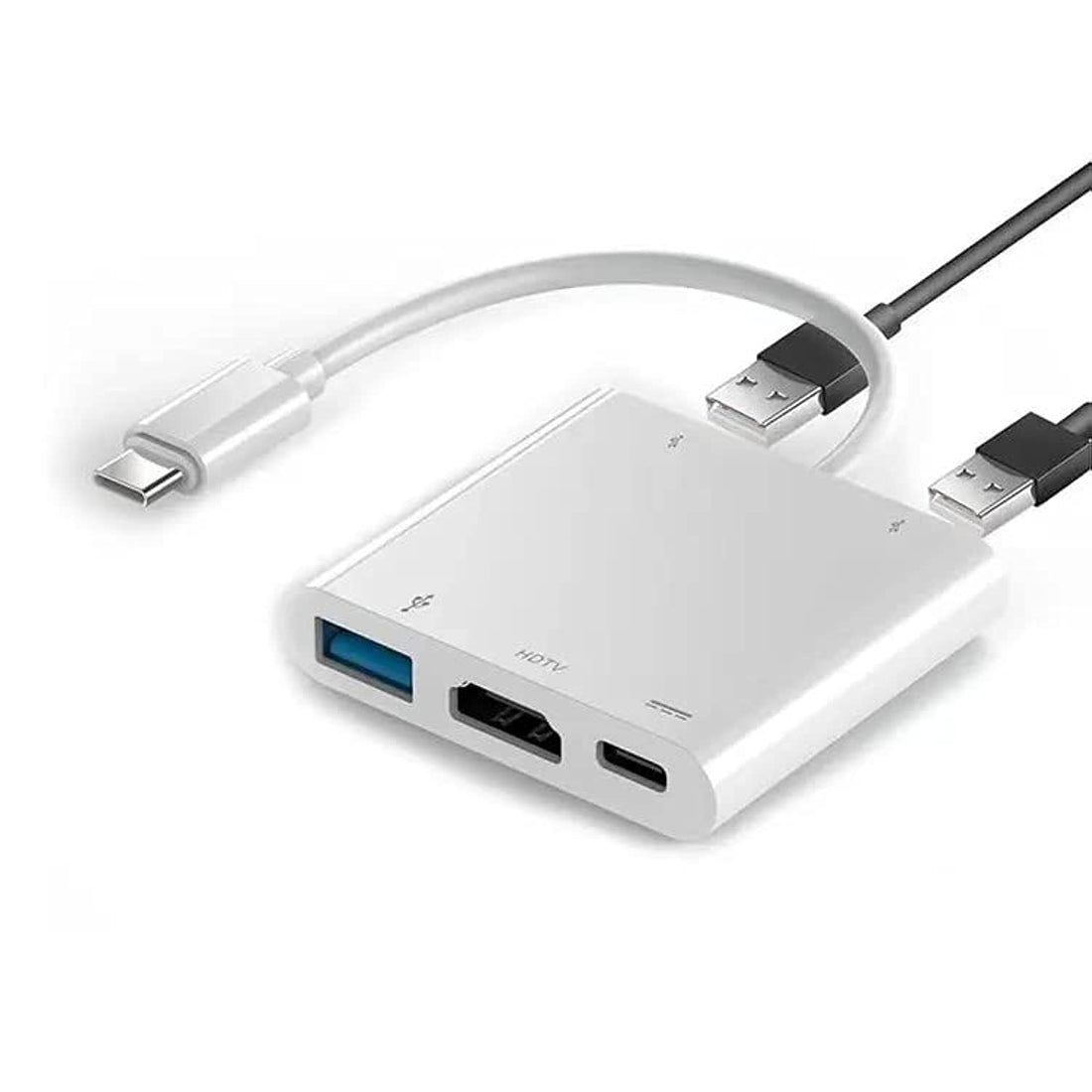 For Airsky USB C Hub 5-in-1 with 4K HDMI 60W PD, 2 USB 3.0 Ports, 3.5mm Audio Jack