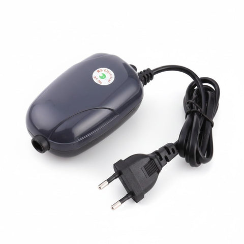 Meridian RS-290 Aquarium Air Pump, Silent Single Hole Energy Saving Oxygen Pump for Small and Medium Tanks, Compact Design High Efficiency - Black