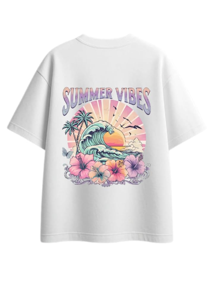 Sammer Vbes T-shirt White Back SUMMER VIBES 42