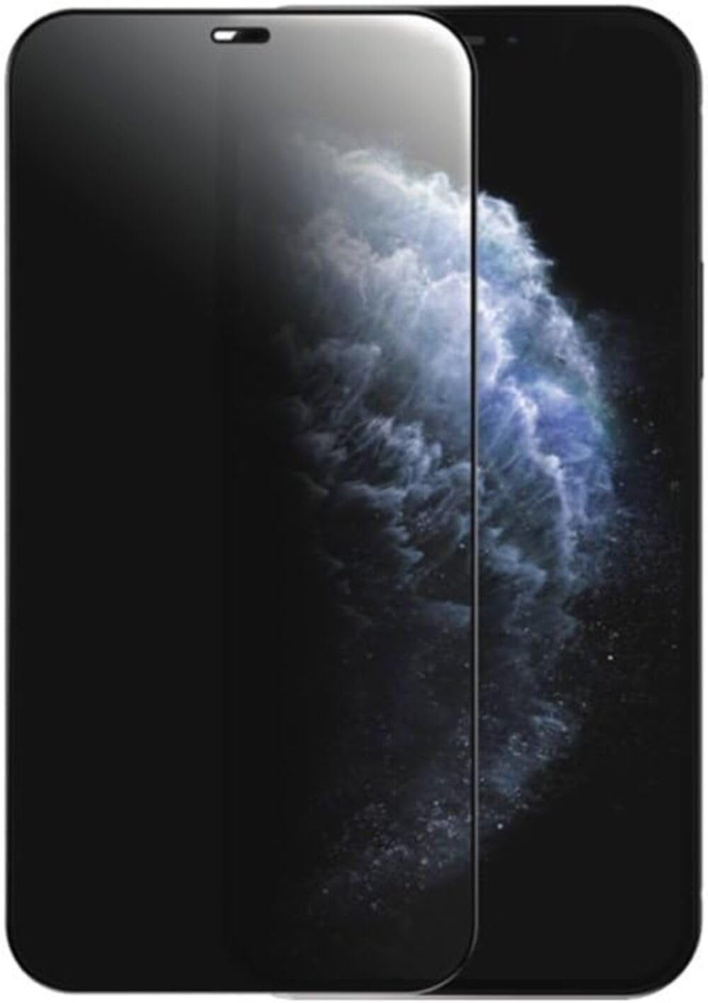 Joyroom JR-PF602 HD Tempered Glass Full Coverage Screen Protector Anti-Explosion And Anti-Fingerprint With Black Eagles Fits Apple iPhone 12 Pro - Clear