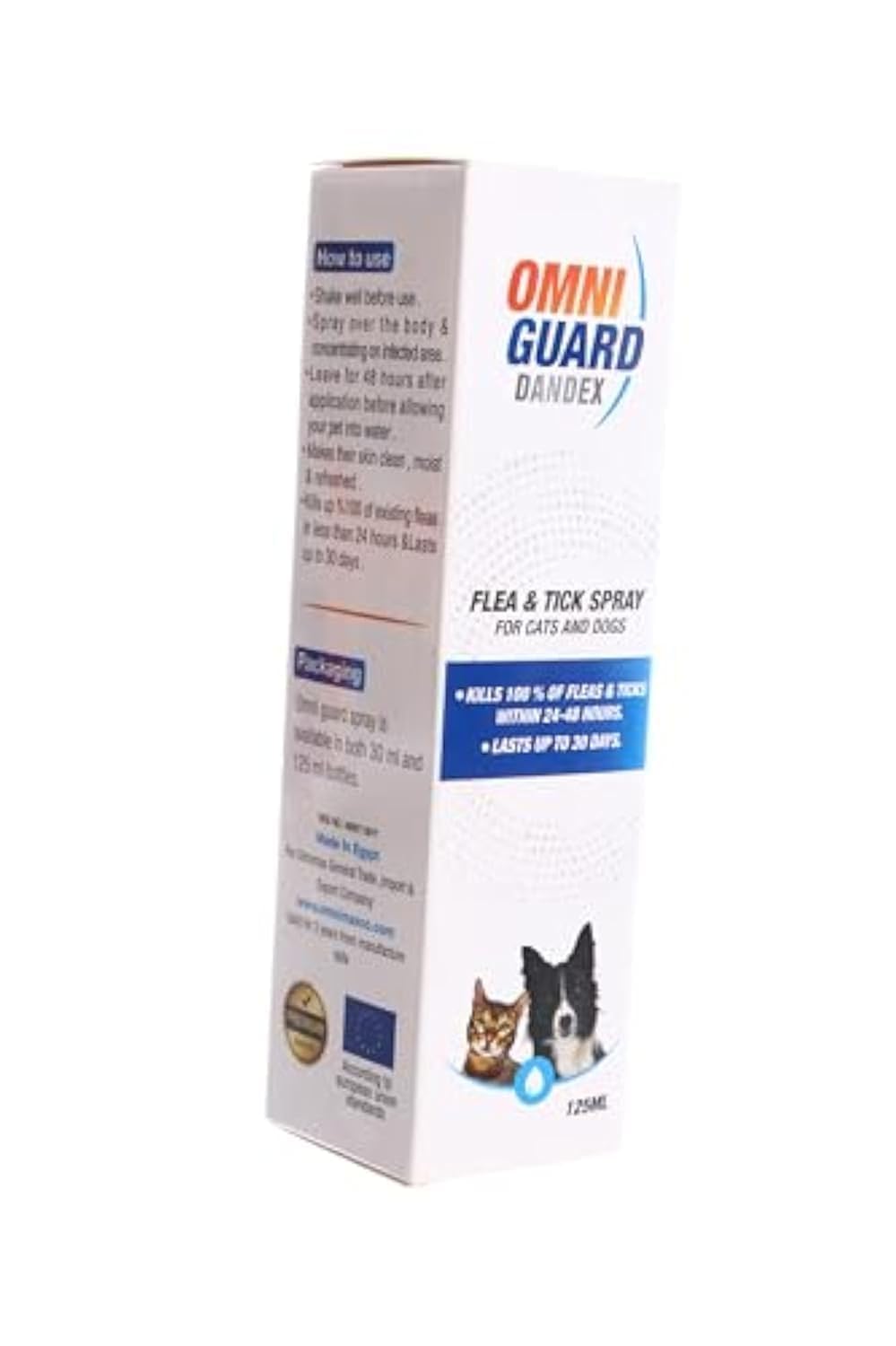 Omniguard Omni Guard Anti Insect Spray for Cats and Dogs Dandex 125ml