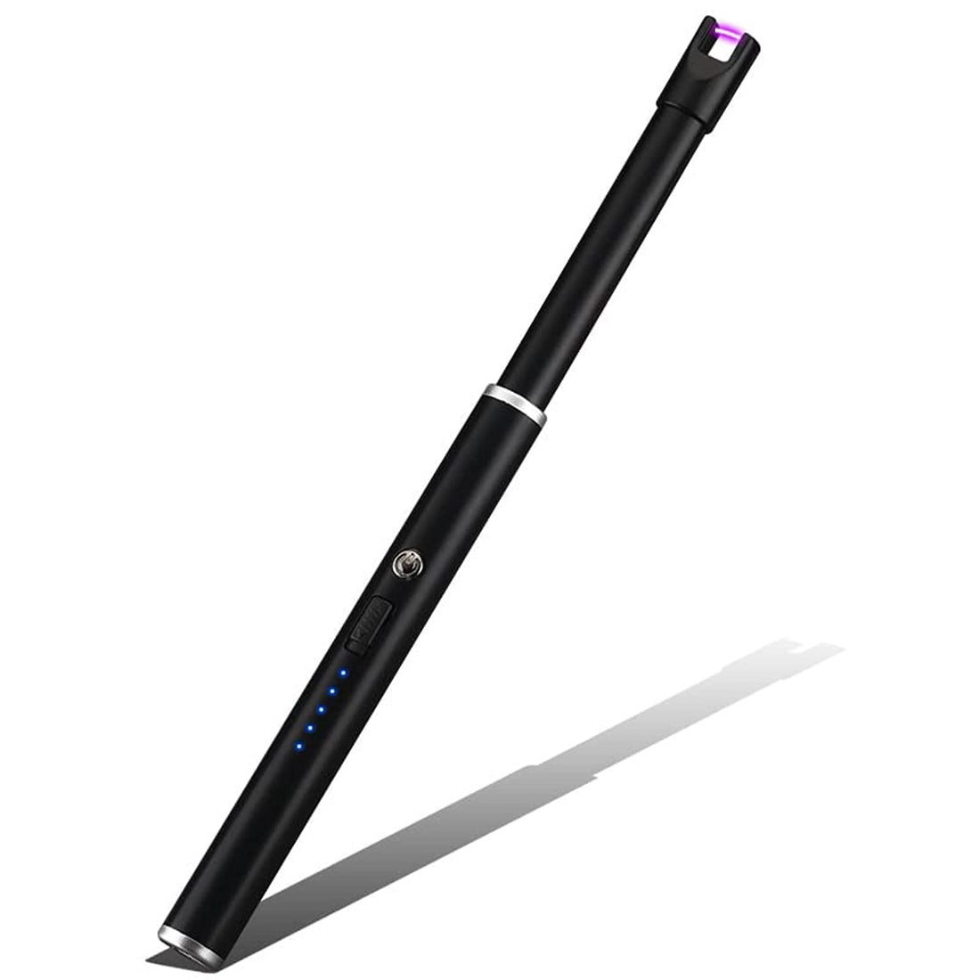 Candle Lighter Long Neck Windproof Electric Arc Lighter for Gas Stove Fireplace BBQ Kitchen Grills (Matte Black)
