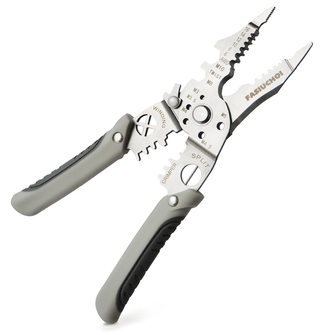 Wire Stripper Tool, Multi-function Wire Strippers Electrical, 9-in-1 Wire Cutter Wire Crimper, Adjustable AWG 6-16 Wire Stripping Tool, Wire Crimping Tool, Comfortable Grip and Refined Craftsmanship