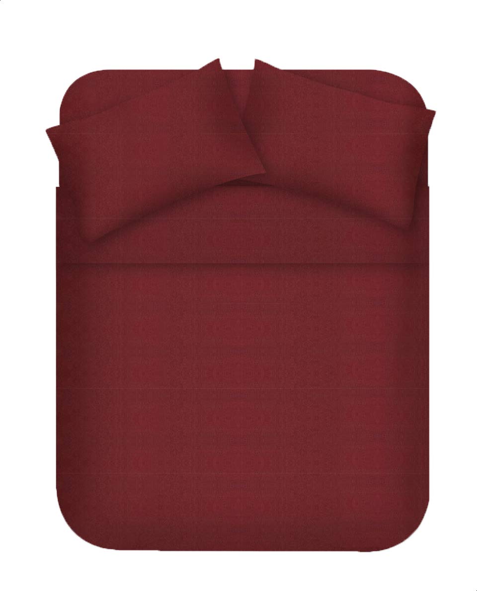 Snooze, Flat bed sheet set 2Pcs, 180*235 cm, Dark red