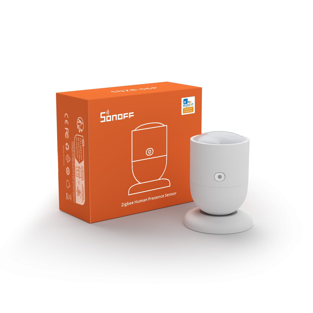 SONOFF SNZB-06P Zigbee 3.0 Human Presence Sensor, Motion Detector,5.8GHz Microwave Radar Motion Sensor,Required Zigbee Hub,Compatible with Alexa,Google Home,Home Assistant