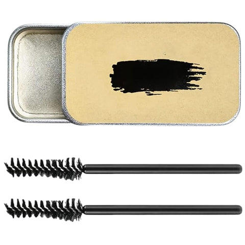 Waterproof Eyebrow Soap Kit (2 Pieces), Long Lasting, Transparent Eyebrow Fixed Lasting Eyebrow Setting Gel Waterproof Cream (Multishape).