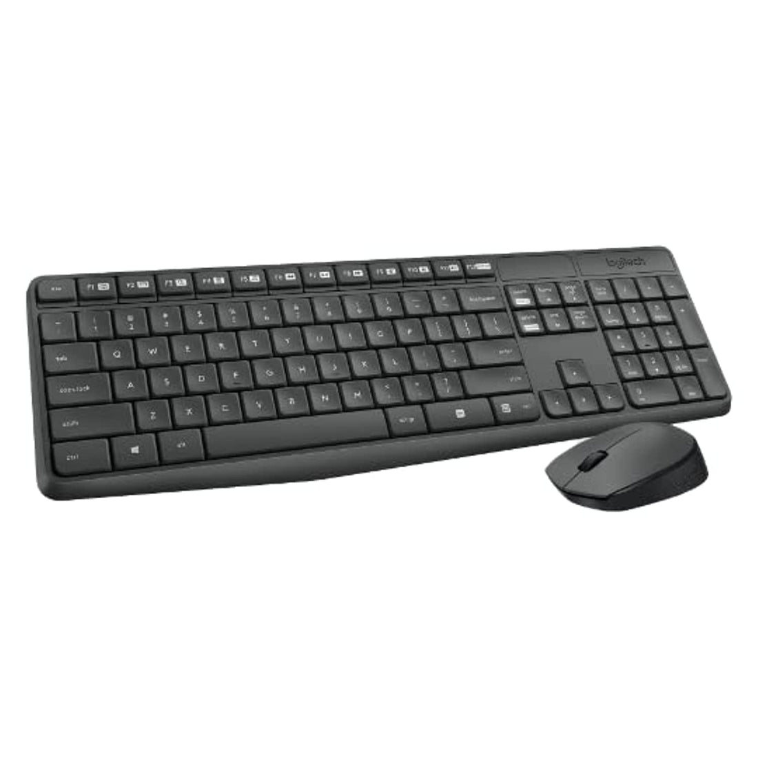 Logitech MK235 Wireless Keyboard and Mouse - Black