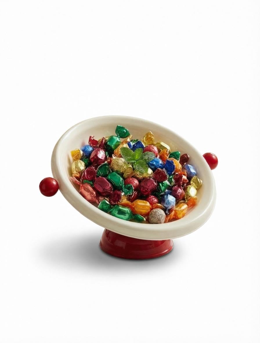 Kitchen Bowl - Beautiful Fruit Serving Plate with Stable Base for Daily Use for Eating and Special Occasions