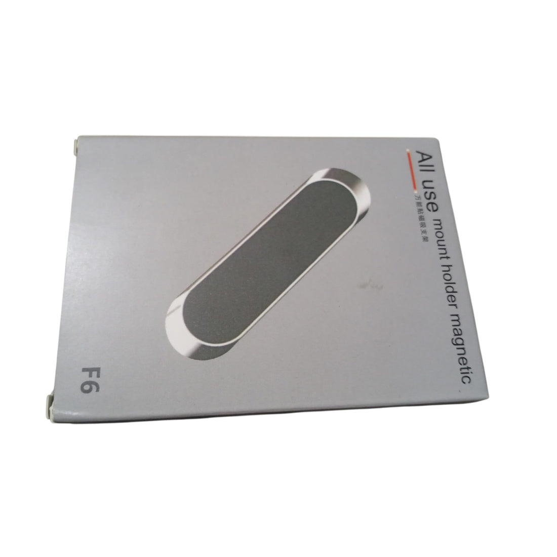 F6 Multi Purpose Magnetic Car Phone Holder - Oval - Silver