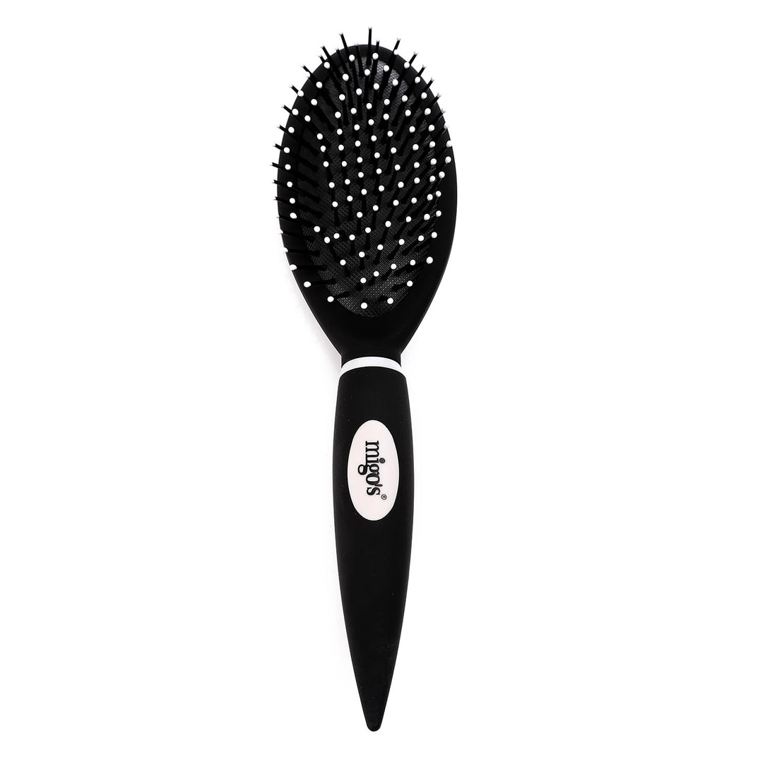 Mego Black Matte Oval Hairbrush