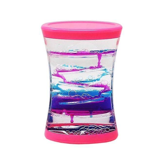 Floating Liquid Motion Bubble Drop Timer - Novelty & Fun Toy Calm & Relaxing Desk Toy.