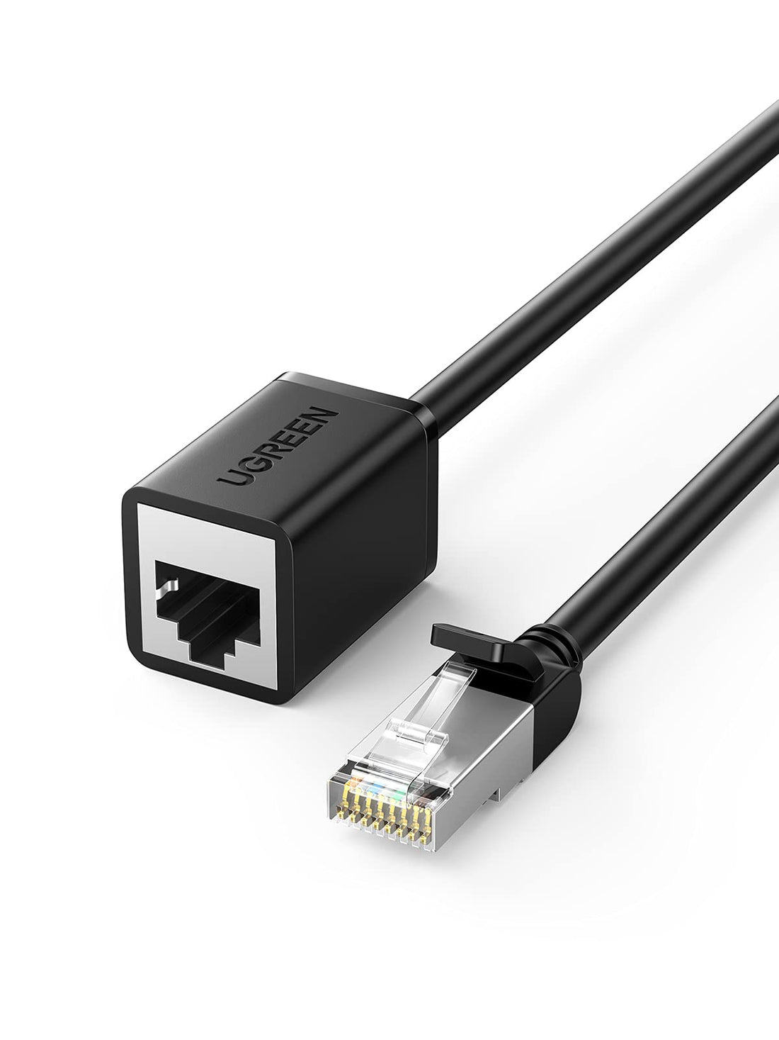 UGREEN Ethernet Extension Cable, Cat6 RJ45 Male to Female Lead, Shielded Network Patch Cable Connector Compatible with Switch, Modem, Patch Panel, Router, PC, Network Printer, PS5, PS4 (2M) 11281