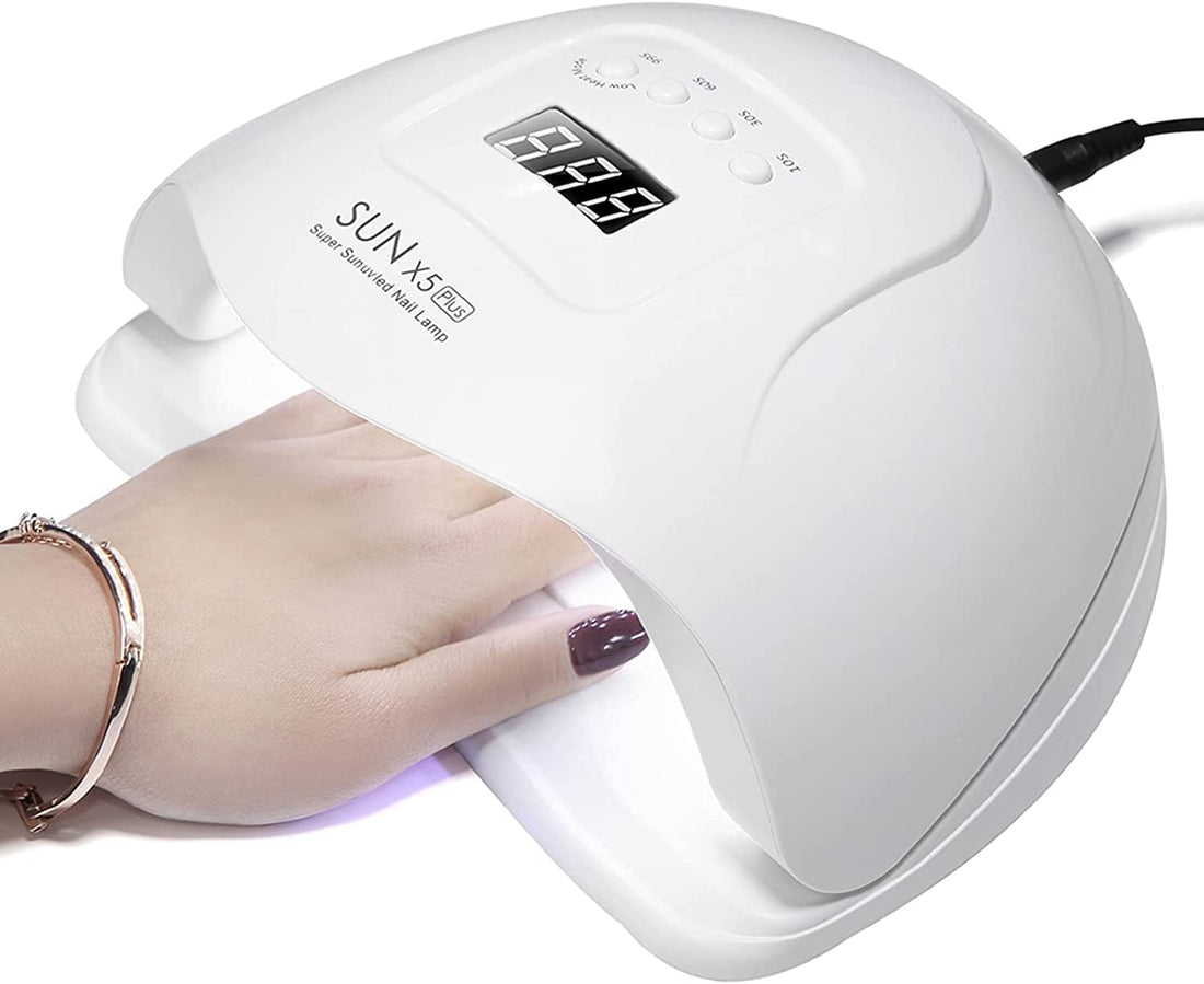 NP SUN X5 Plus UV LED Nail Lamp, 80W High Power Nail Polish Drying Gel Machine for Manicure and Pedicure, with Sensor, 36 Lamp Beads, 4-speed Timer