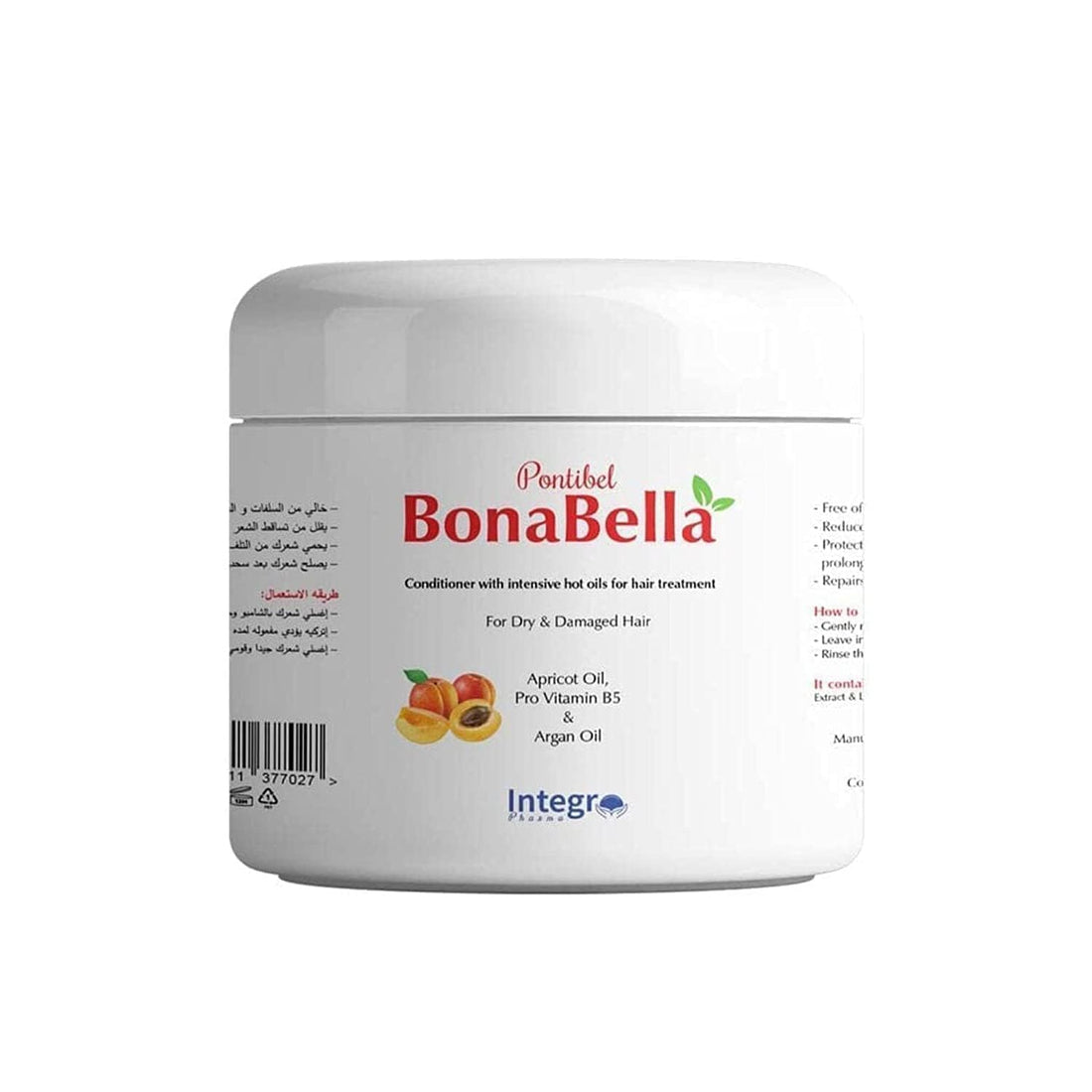 BonaBella Apricot Oil & Pro Vitamin B5 & Argan Oil Conditioner 250 Ml