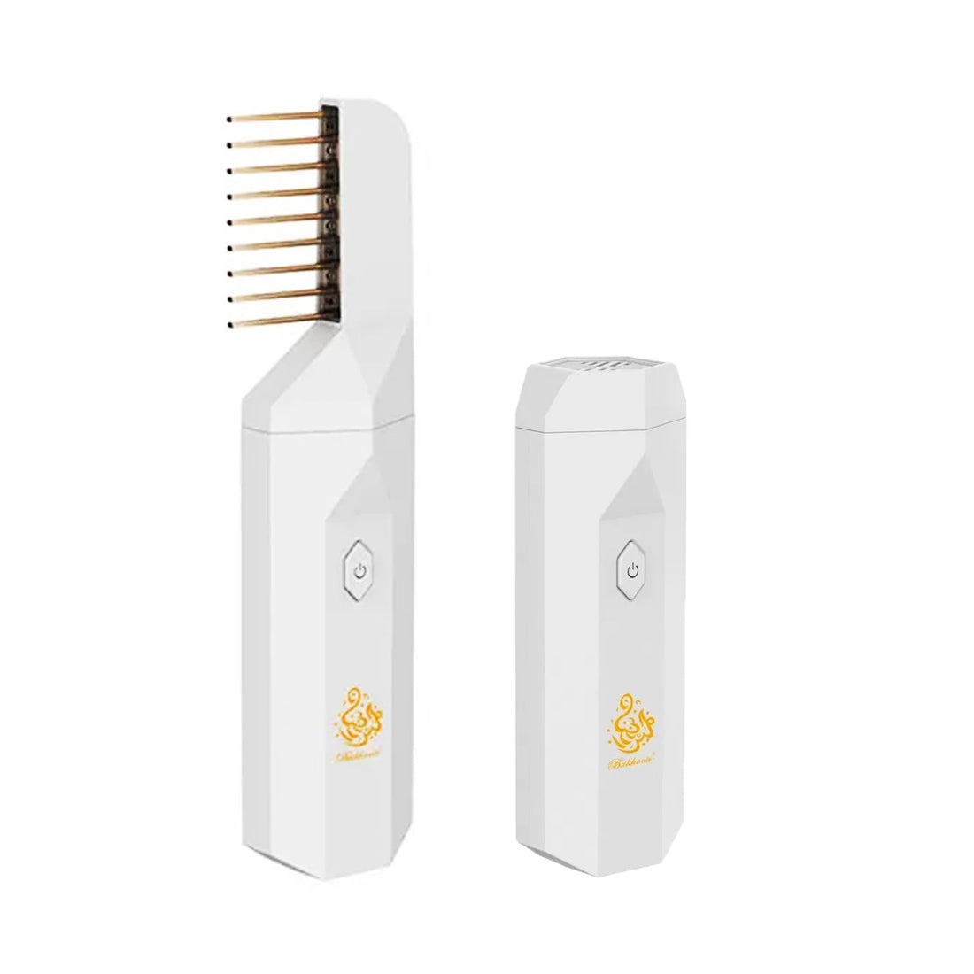 Luxury Comb Bakhoor Incense Burner, Aromatherapy and Style in One Device! Enjoy Portable Relaxation with Hassle-Free USB Rechargeable Bakhoor Oud Burner for Home Office & Car-B14 (White)