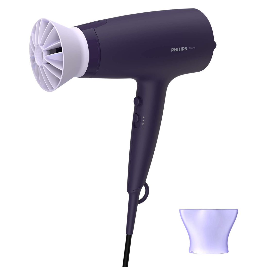 Philips 3000 Series Hair Dryer With the ThermoProtect attachment, 2100 Watts – International Warranty – BHD340/13
