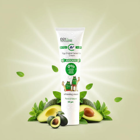 Natural Skin Regenerator & Collagen Booster with Vitamin E & Panthenol | Camel Milk Cream: The Desert’s Beauty Secret for Skin Repair, Brightening, and Anti-Aging Rejuvenation (50 Gm, Avocado)